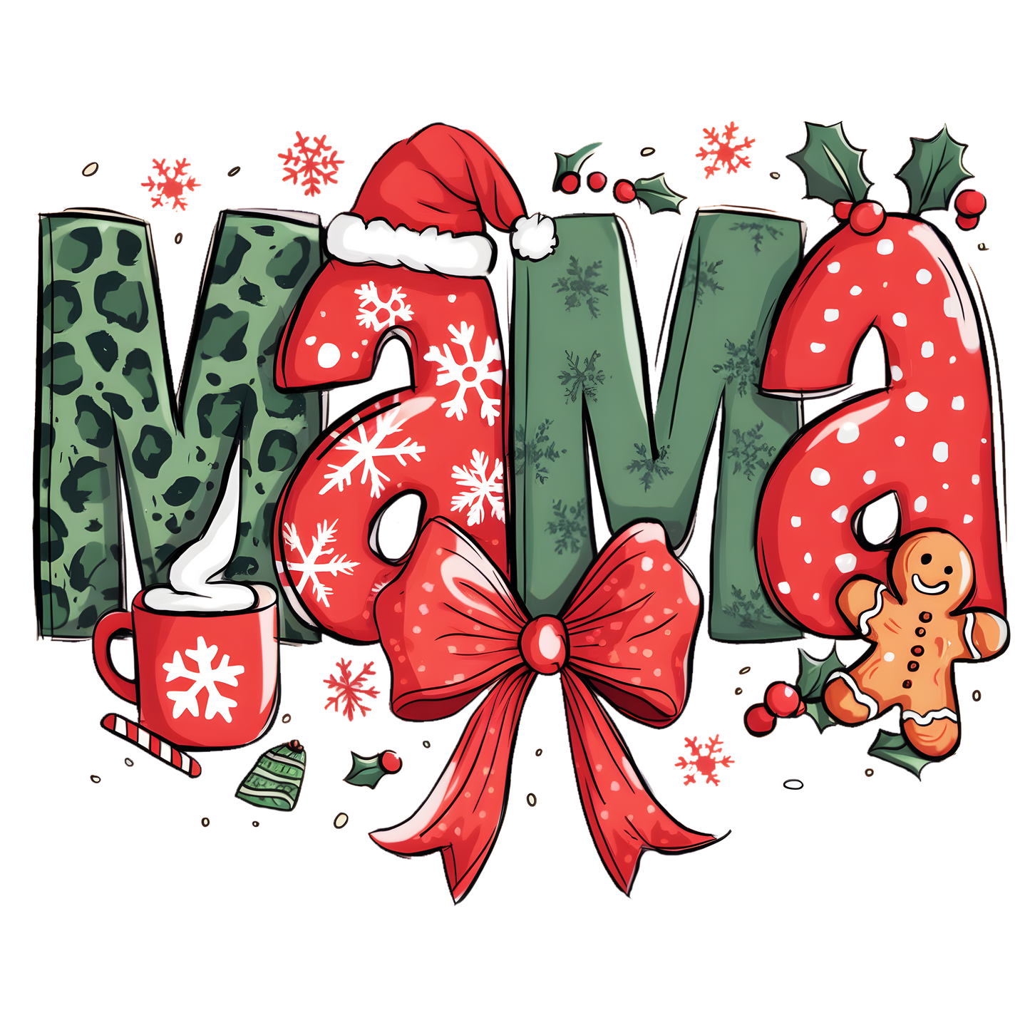 Christmas “MAMA” DTF Transfer