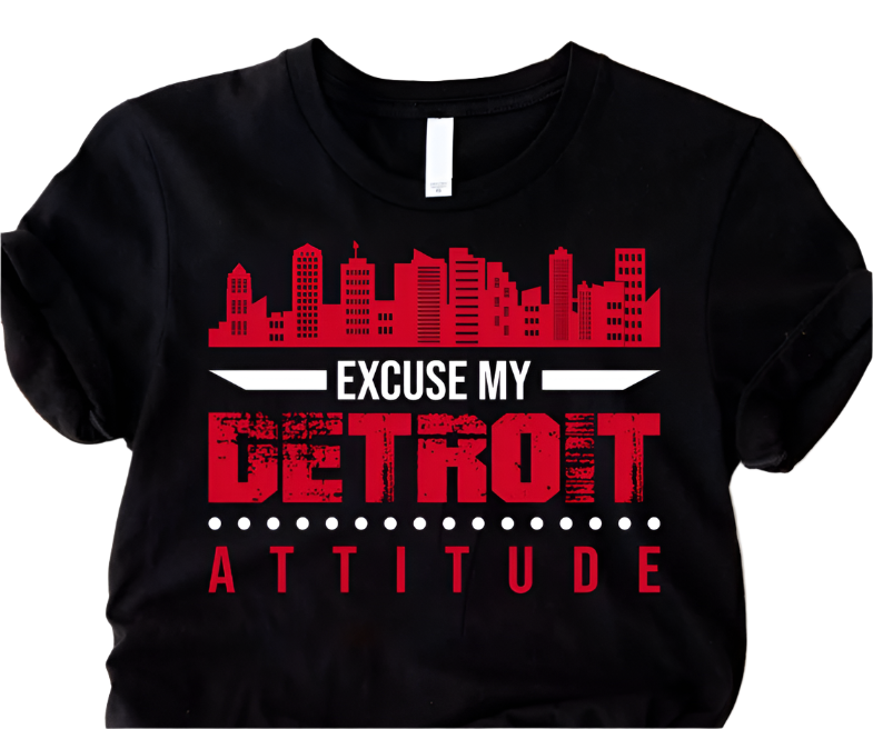 "Excuse My Detroit Language" DTF