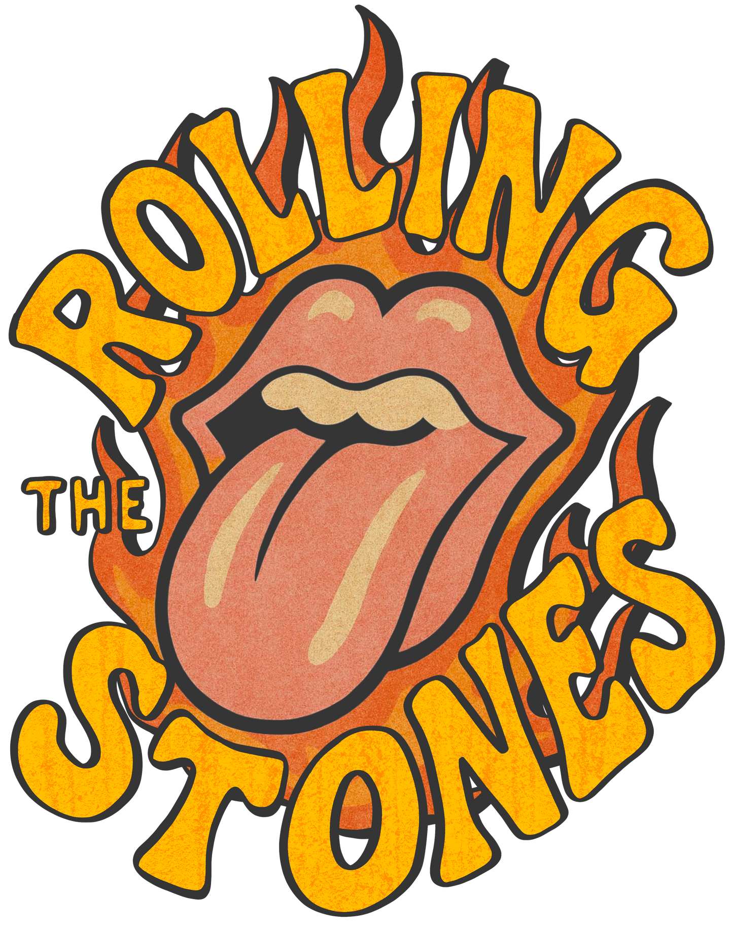 The Rolling Stones DTF Transfer