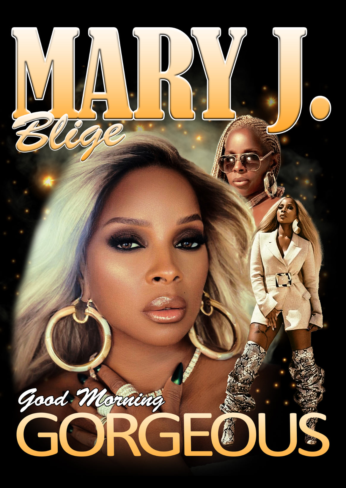 Mary J. Blige DTF Transfer