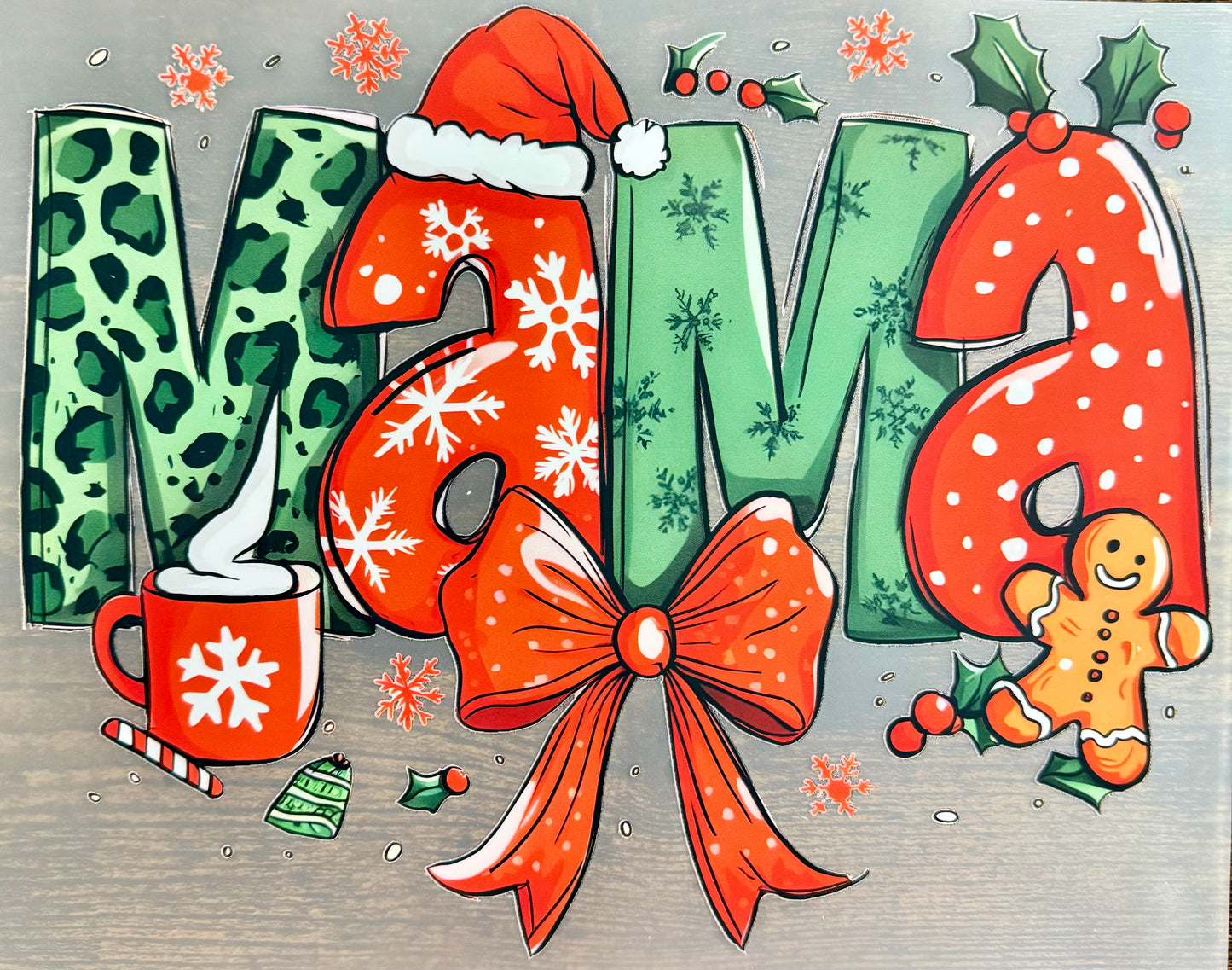 Christmas “MAMA” DTF Transfer