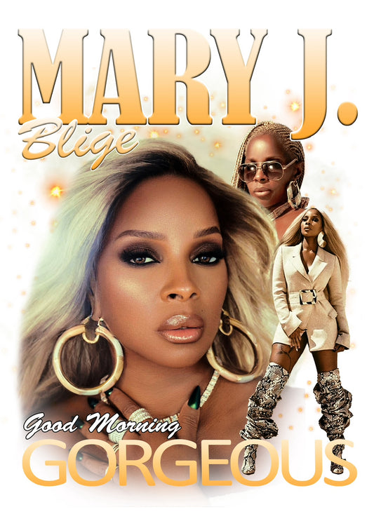 Mary J. Blige DTF Transfer