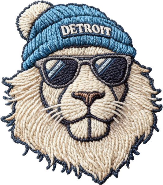 DETROIT LIONS FAUX YARN DTF TRANSFER