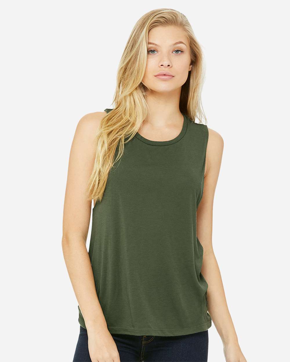 Bella + Canvas - Women's Flowy Scoop Muscle Tank