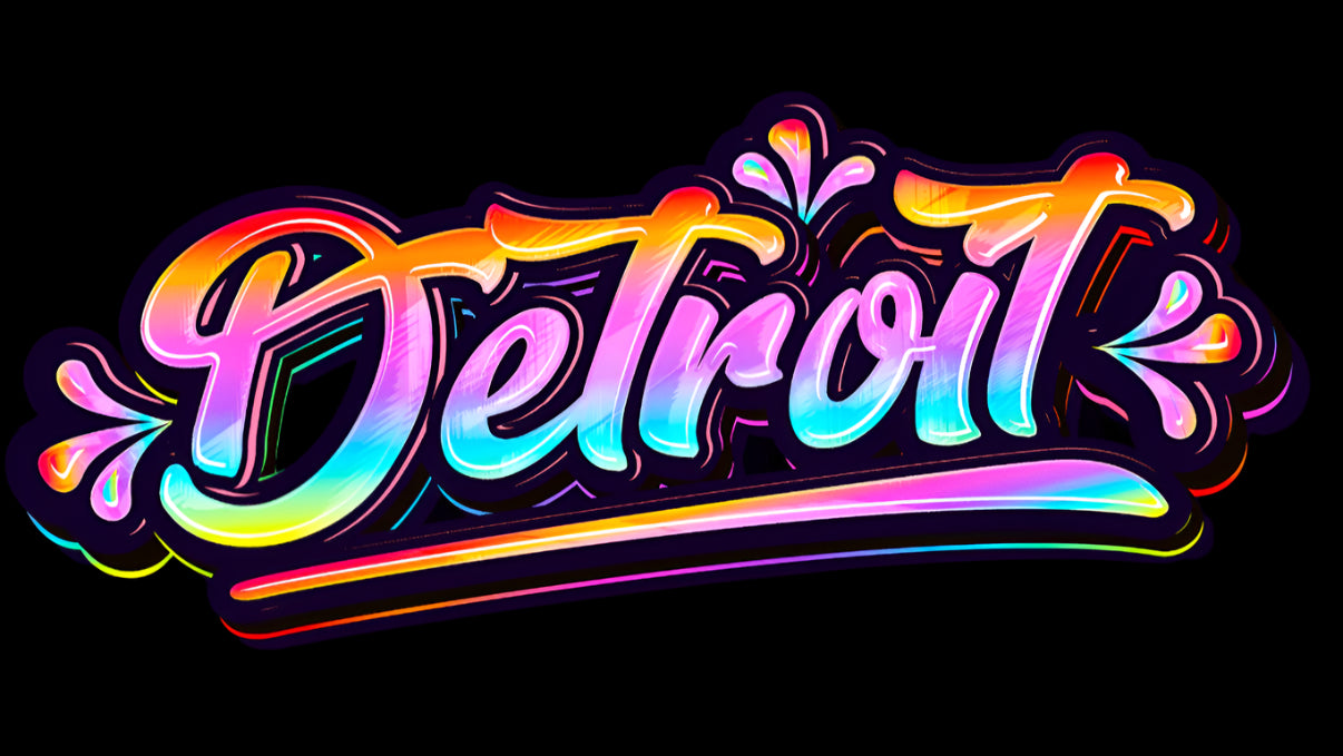 Detroit Fluorescent Design DTF Transfer