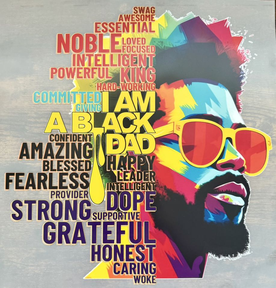 "PROUD BLACK DAD" DTF Transfer