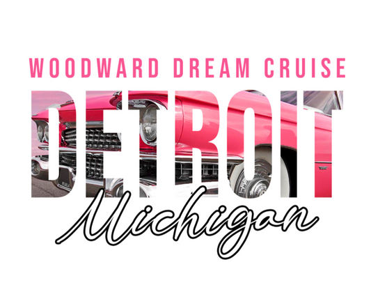 Detroit Michigan Woodward Dream Cruise DTF Transfer