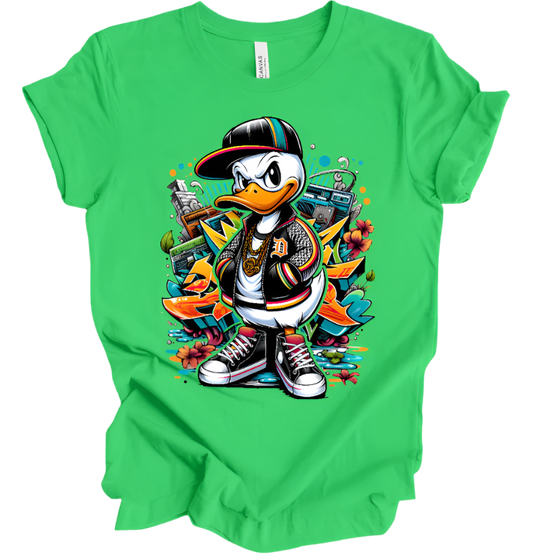 "Detroit Graffiti Donald Duck" T-shirt