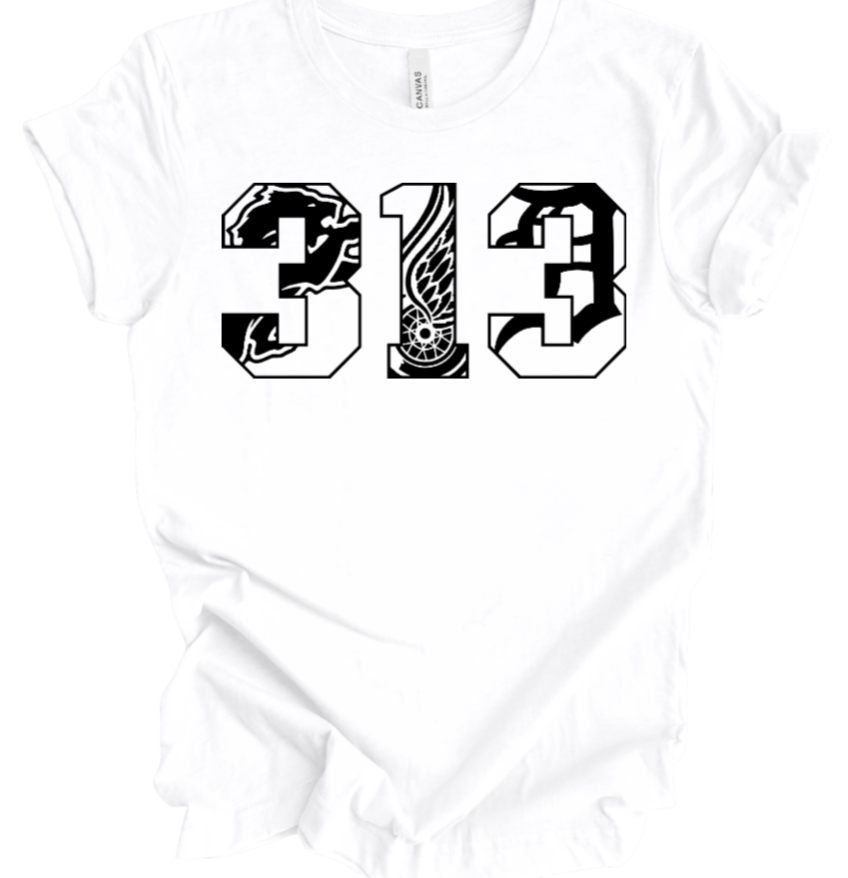 "Detroit 313" T-shirt