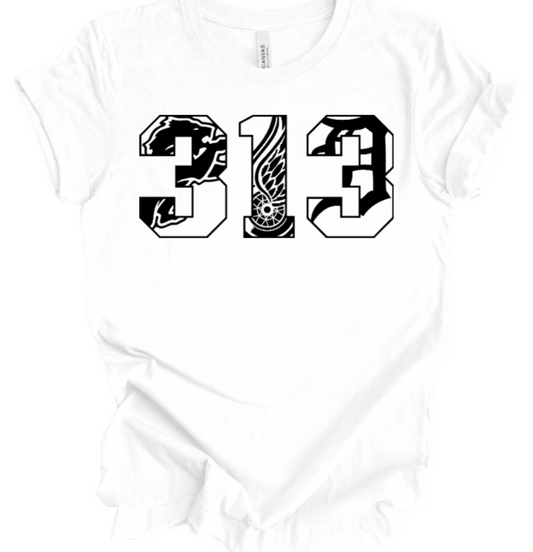 "Detroit 313" T-shirt