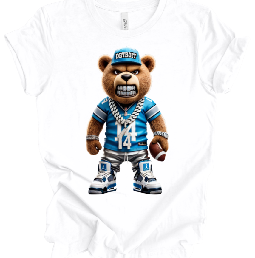 "Detroit Lions Bear" T-shirt