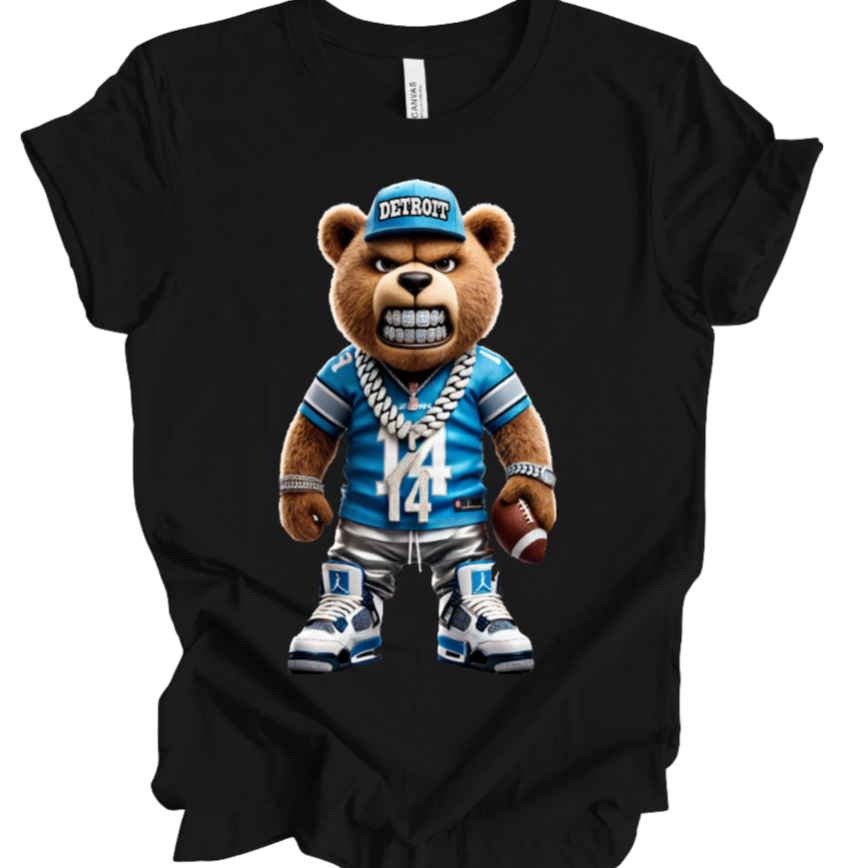 "Detroit Lions Bear" T-shirt