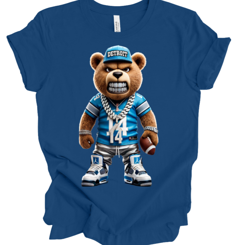 "Detroit Lions Bear" T-shirt