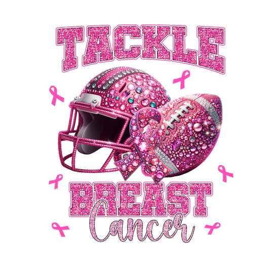 Breast Cancer Awareness Football DTF Transfer